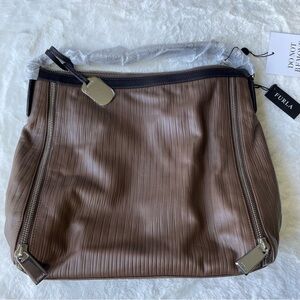 NWT FURLA Leather Semi-shoulder Tote Bag